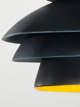 BLACK ARGIALDI - LED handmade ceramic pendant lamp by ICI ET LÀ - view 3